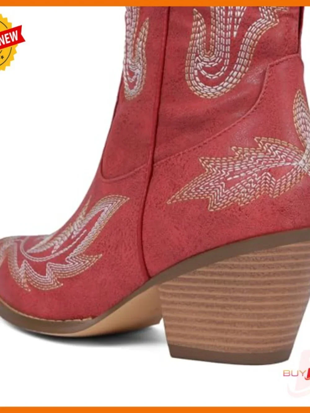 Women's Over the Knee Western Boots Pointed Toe Chunky Heel Side Zip